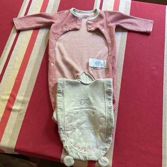 Du Pariel … au meme footie onsie with a cute hippo 🦛- size 6M - Picture 8 of 9